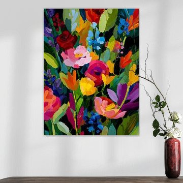 Vibrant Floral Garden by IamHome Studio