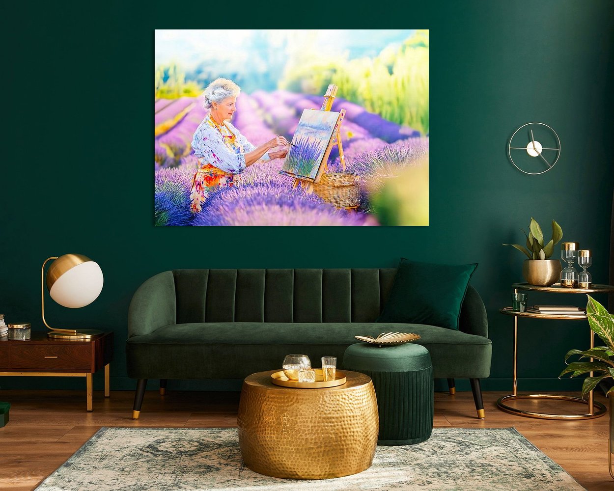 Example of the artwork in a room