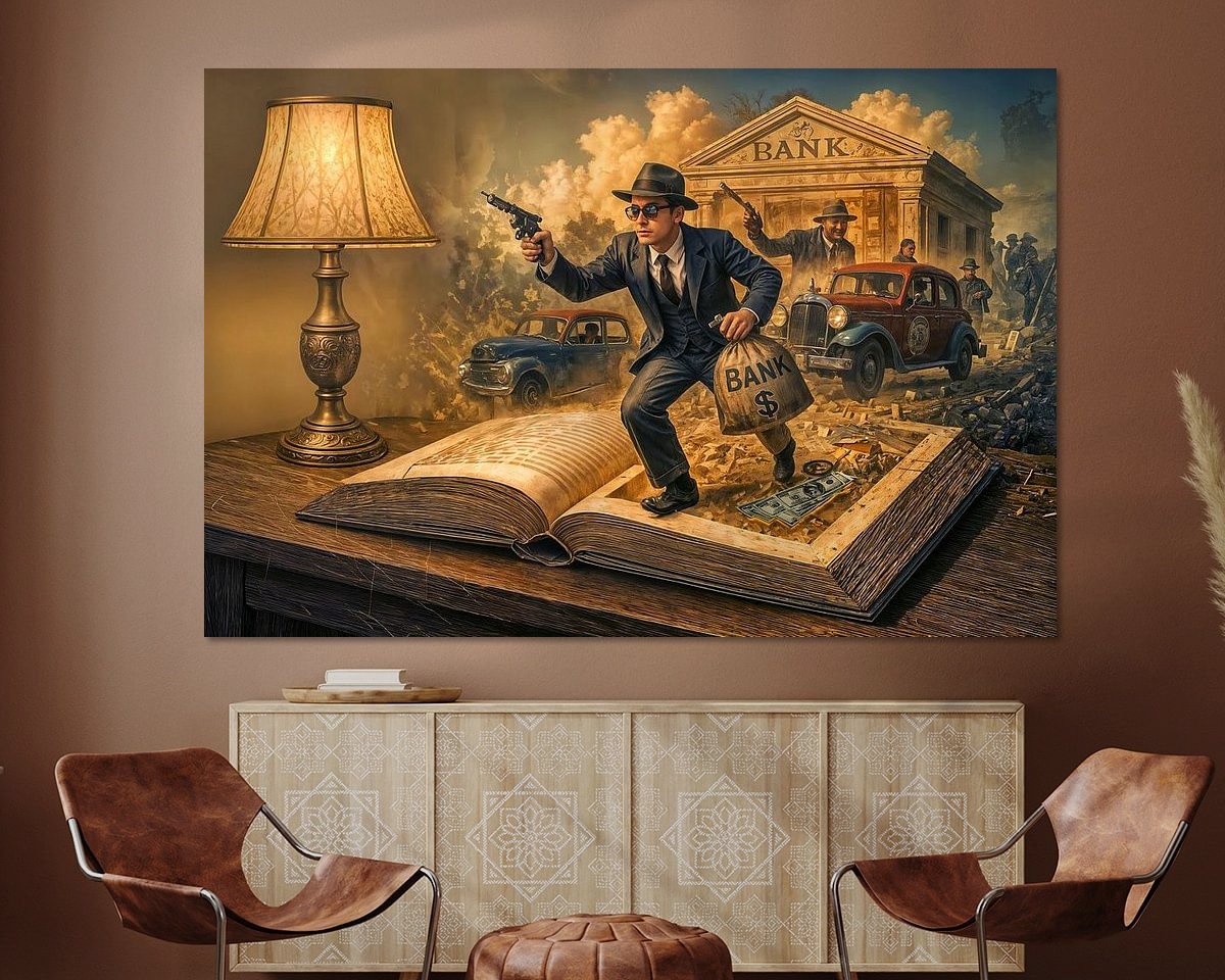 Example of the artwork in a room