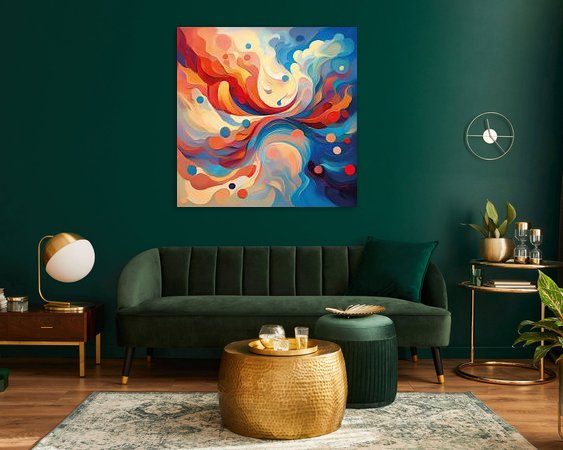 Example of the artwork in a room