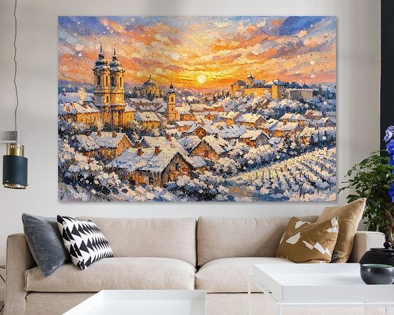 Example of the artwork in a room