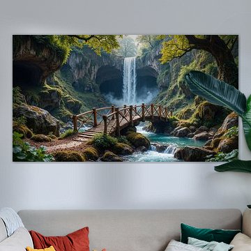 SYLVARETH – Das verborgene Tal mit Wasserfall im Wald