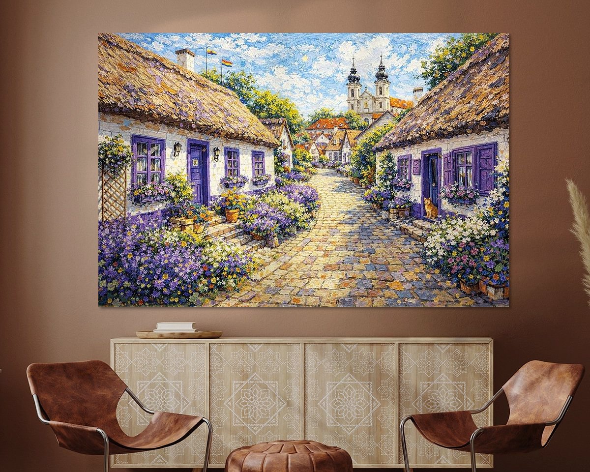 Example of the artwork in a room