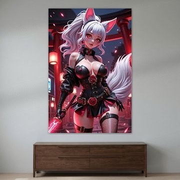 KYURANIX – Sexy Anime Fox Girl als Kriegerin in einem japanischen Dorf