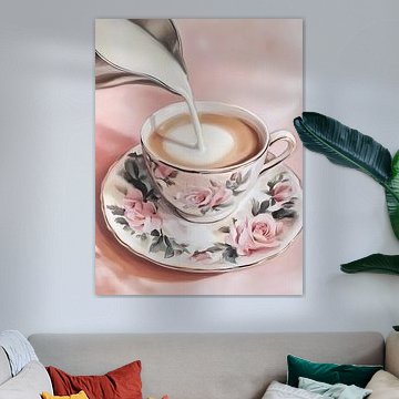 Pink Coffee Cup by IamHome Studio