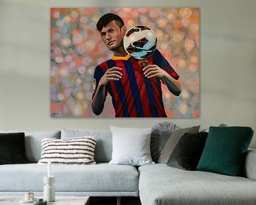 Neymar schilderij von Paul Meijering
