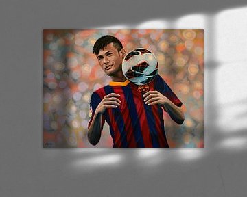 Neymar schilderij von Paul Meijering