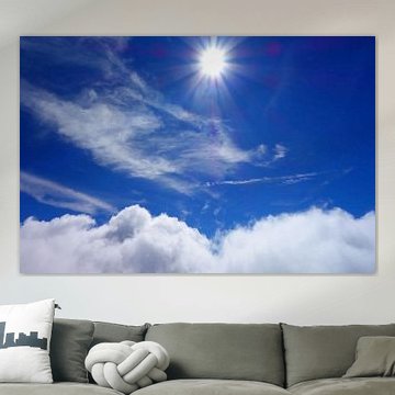 Ein Stern im Ozean aus Blau und Weiß von Theodor Decker