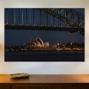 Het Opera House en de Harbour Bridge van Sydney