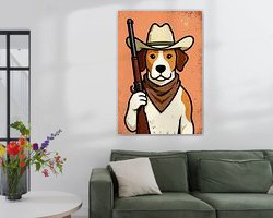 Example of the artwork in a room