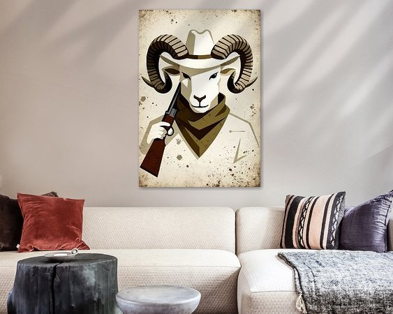 Example of the artwork in a room