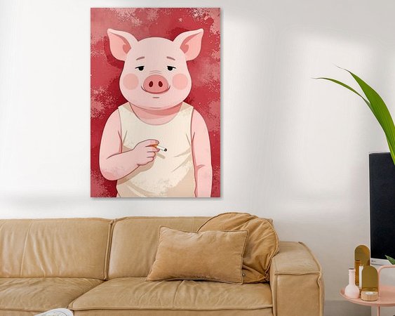 Example of the artwork in a room