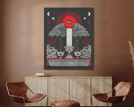 Example of the artwork in a room