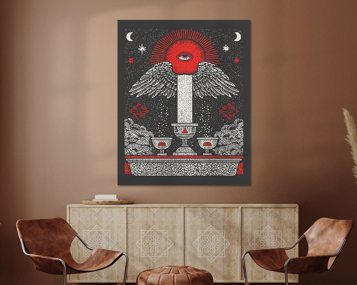 Example of the artwork in a room