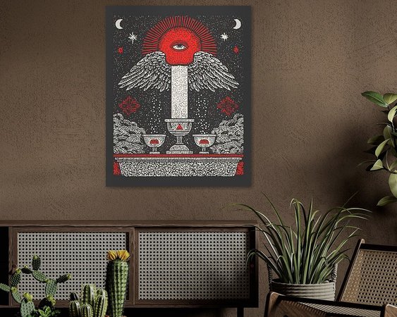 Example of the artwork in a room