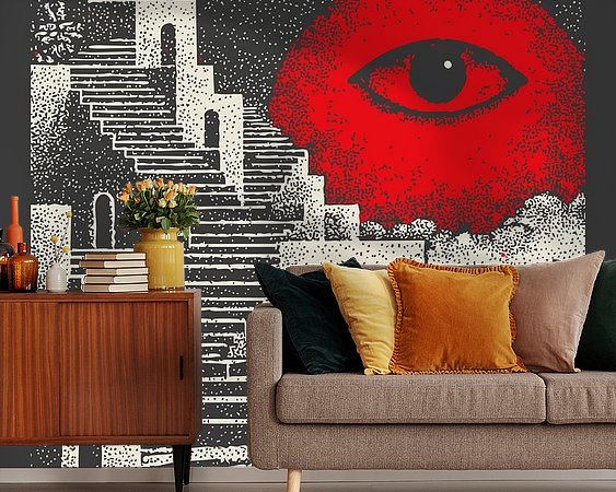 Example of the artwork in a room