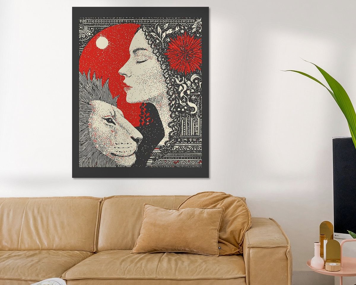 Example of the artwork in a room