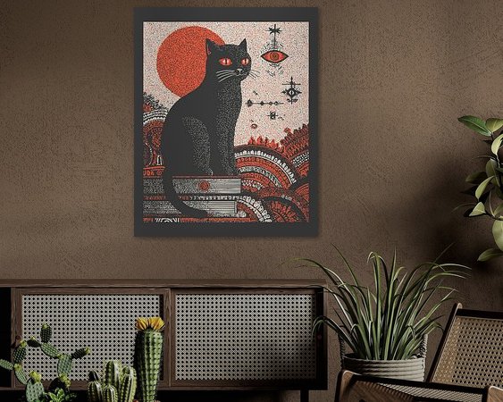 Example of the artwork in a room