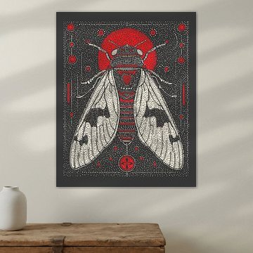 Cicada Transformation – Occult Rebirth Symbol