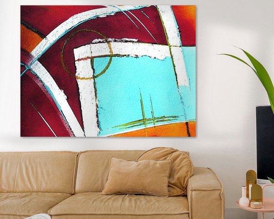 Example of the artwork in a room