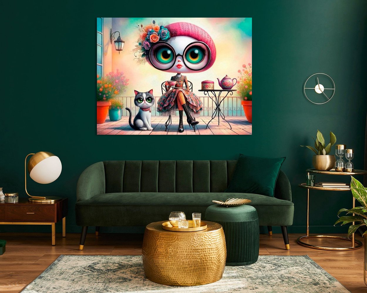 Example of the artwork in a room