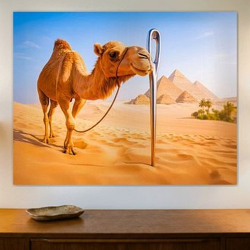 Ein Kamel, das durch ein Nadelöhr passt von ArtMomente