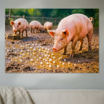 Perlen vor die Säue im schlammigen Stall von ArtMomente