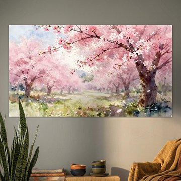 Kirschblütenallee im Frühling von Kristin M