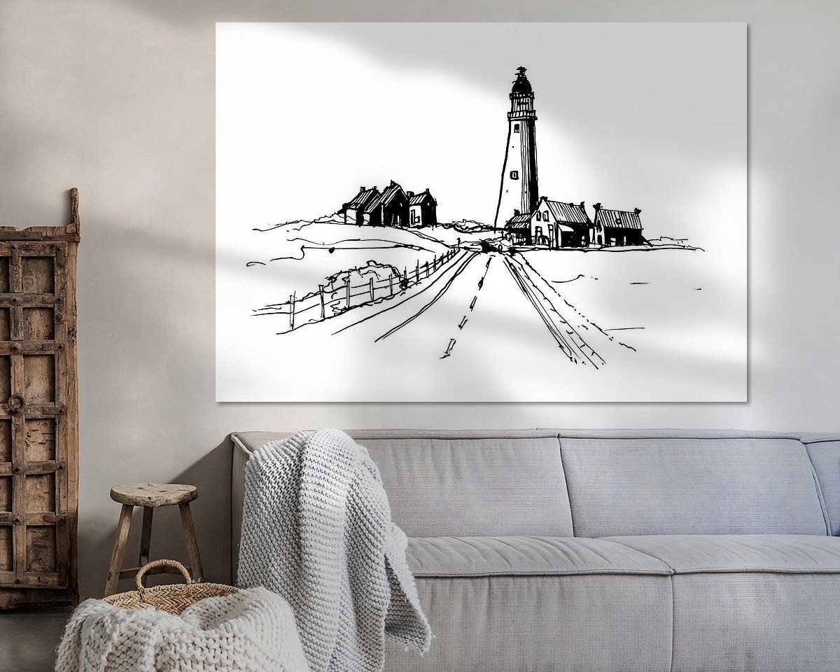 Example of the artwork in a room