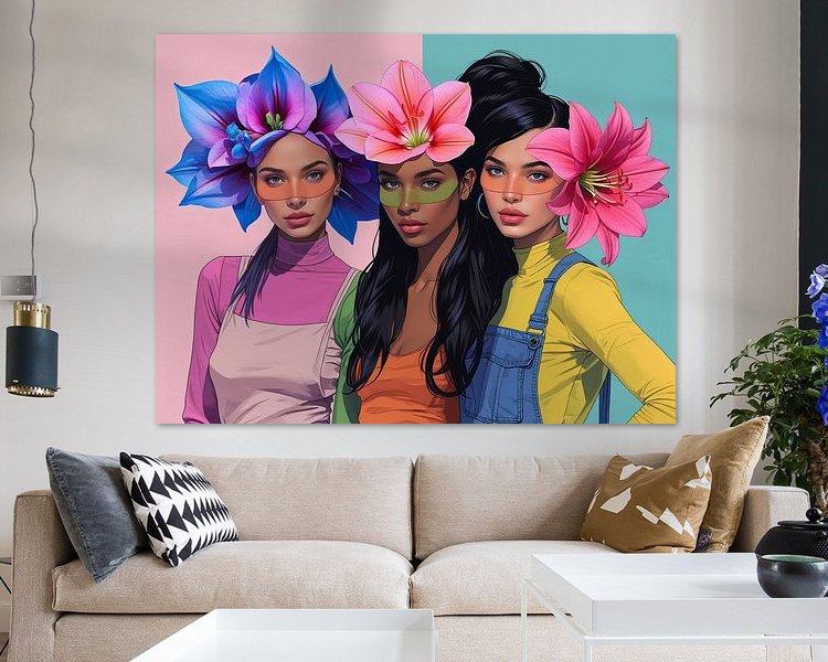 Example of the artwork in a room