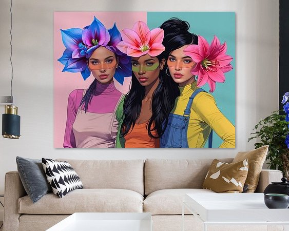 Example of the artwork in a room