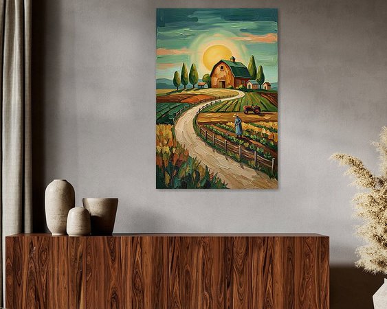 Example of the artwork in a room