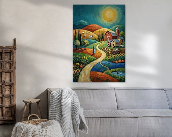 Example of the artwork in a room