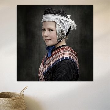 Mädchen aus Rouveen / Staphorst in kirchlicher Tracht von Affect Fotografie