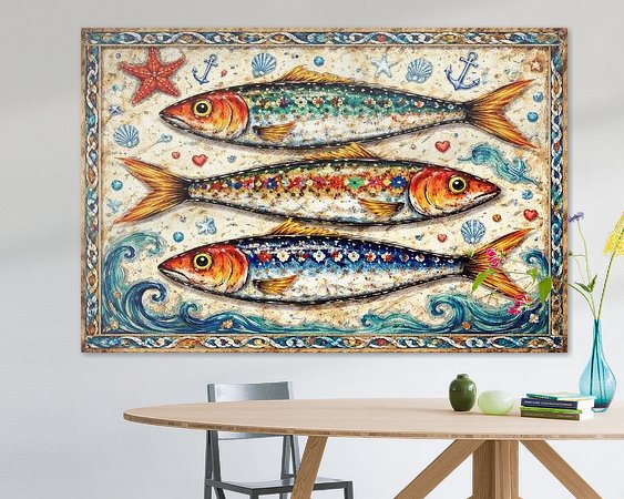 Example of the artwork in a room