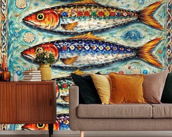 Example of the artwork in a room