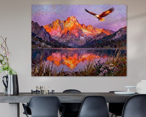 Example of the artwork in a room