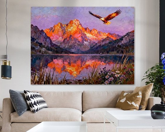 Example of the artwork in a room