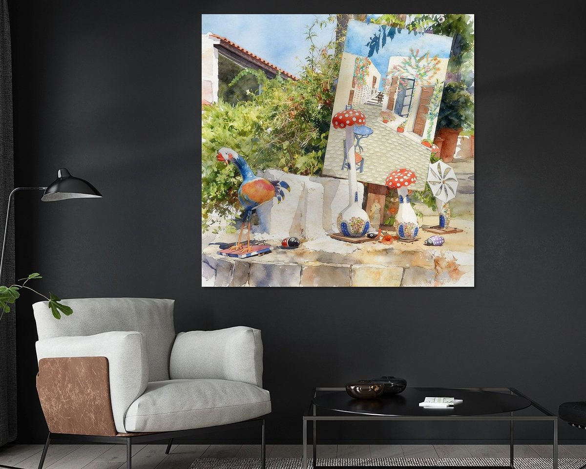 Example of the artwork in a room