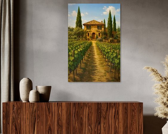 Example of the artwork in a room