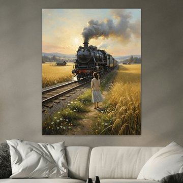 Passing Through the Golden Rice Fields by Regan Frederick