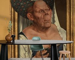 Example of the artwork in a room