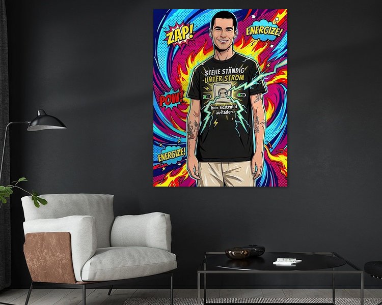 Example of the artwork in a room