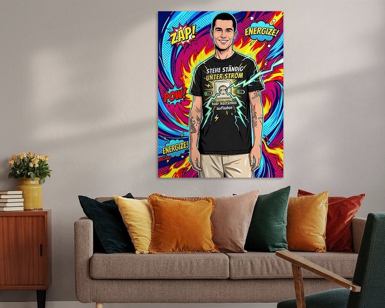 Example of the artwork in a room