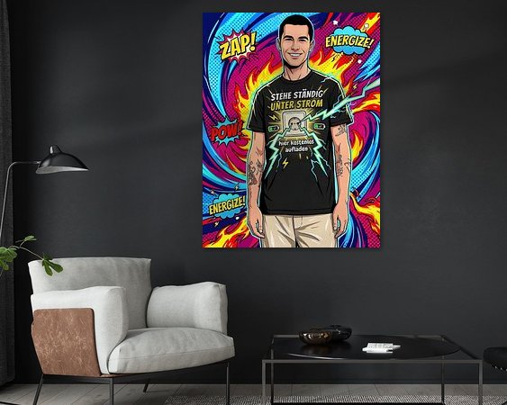 Example of the artwork in a room