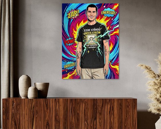 Example of the artwork in a room