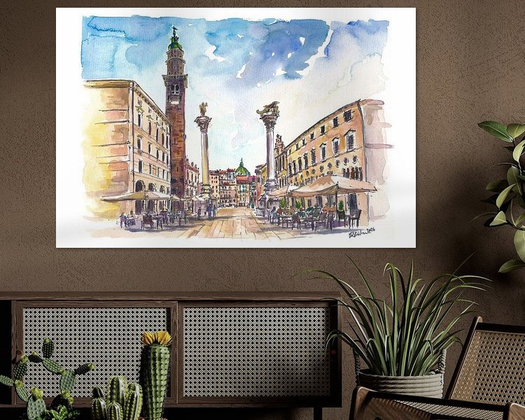 Example of the artwork in a room