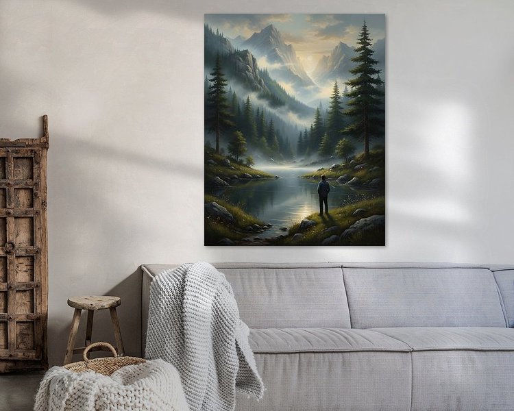 Example of the artwork in a room