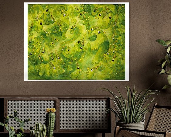 Example of the artwork in a room