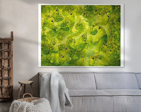 Example of the artwork in a room